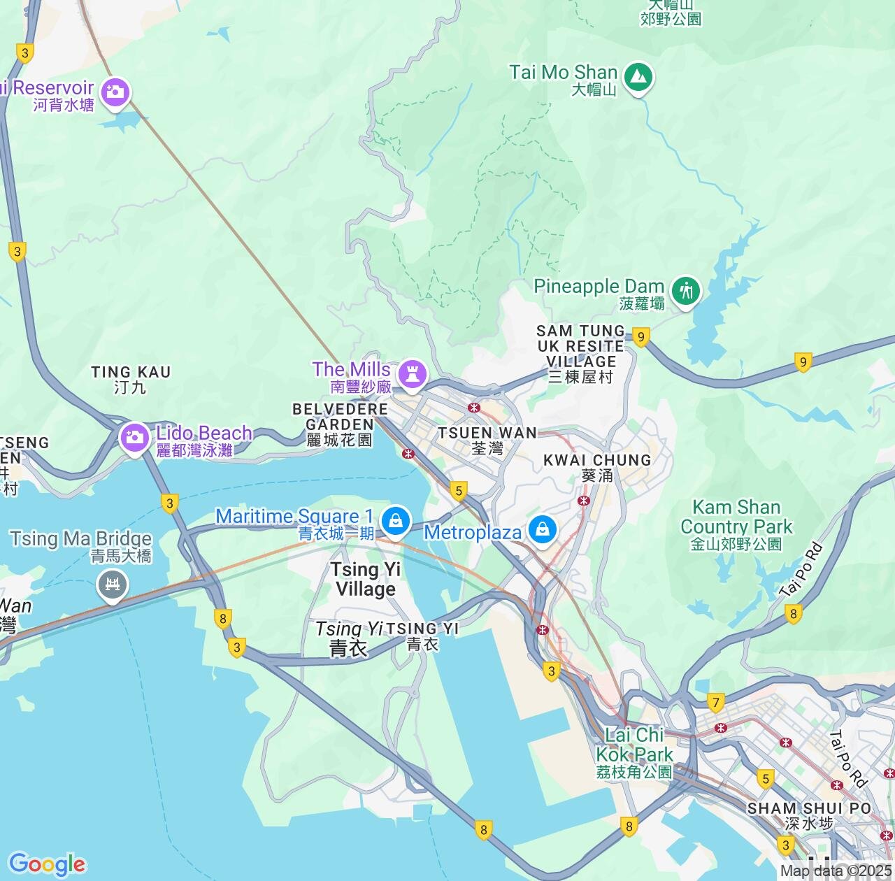 Map image for Intellectual Property Lawyers in Tsuen Wan and Hong Kong S.A.R. IP firms at coordinates  ; .