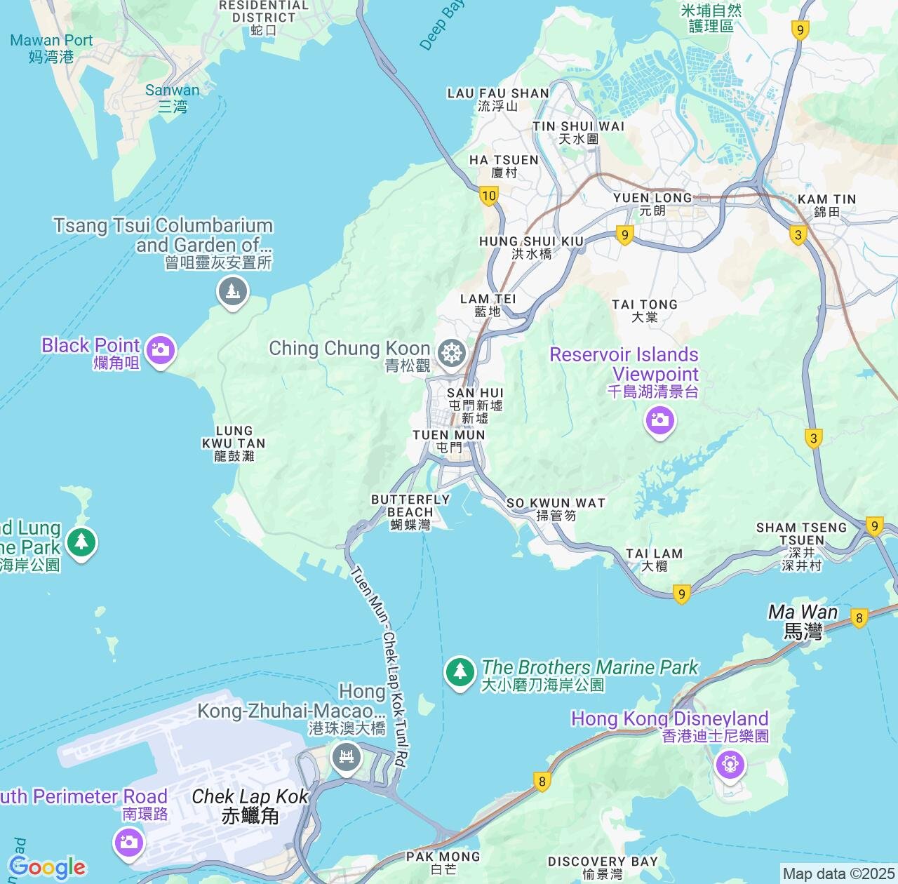 Map image for Intellectual Property Lawyers in Tuen Mun and Hong Kong S.A.R. IP firms at coordinates  ; .