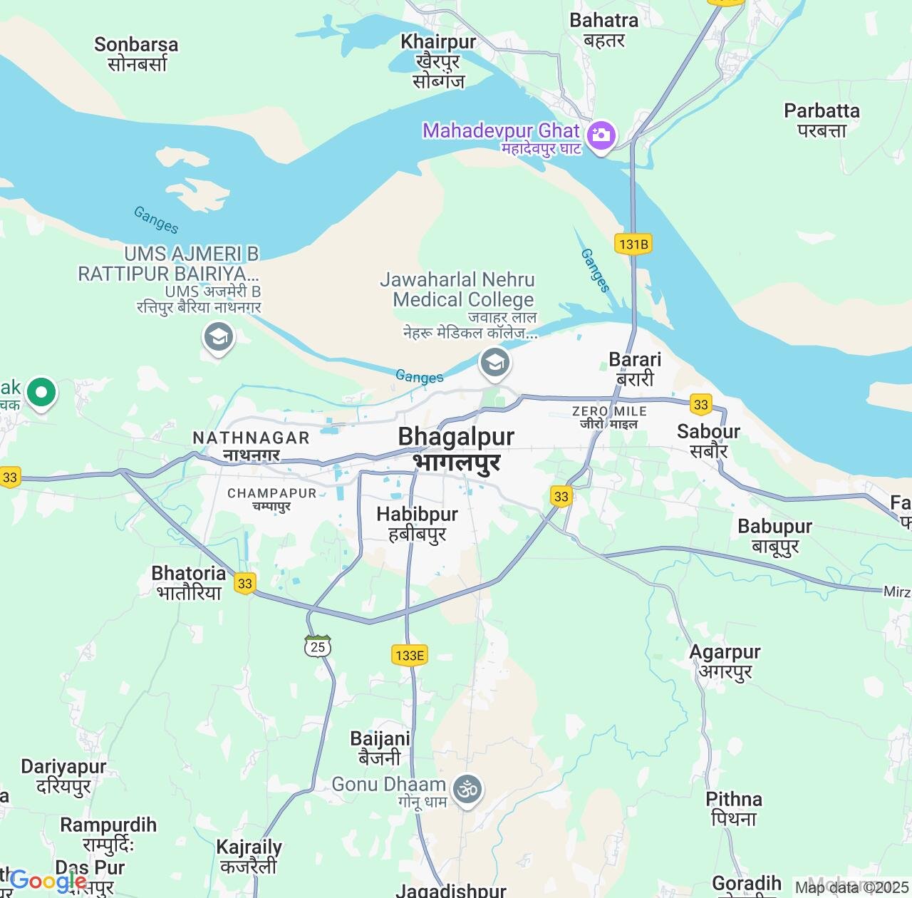 Map image for Intellectual Property Lawyers in Bhagalpur and Bihar IP firms at coordinates  ; .