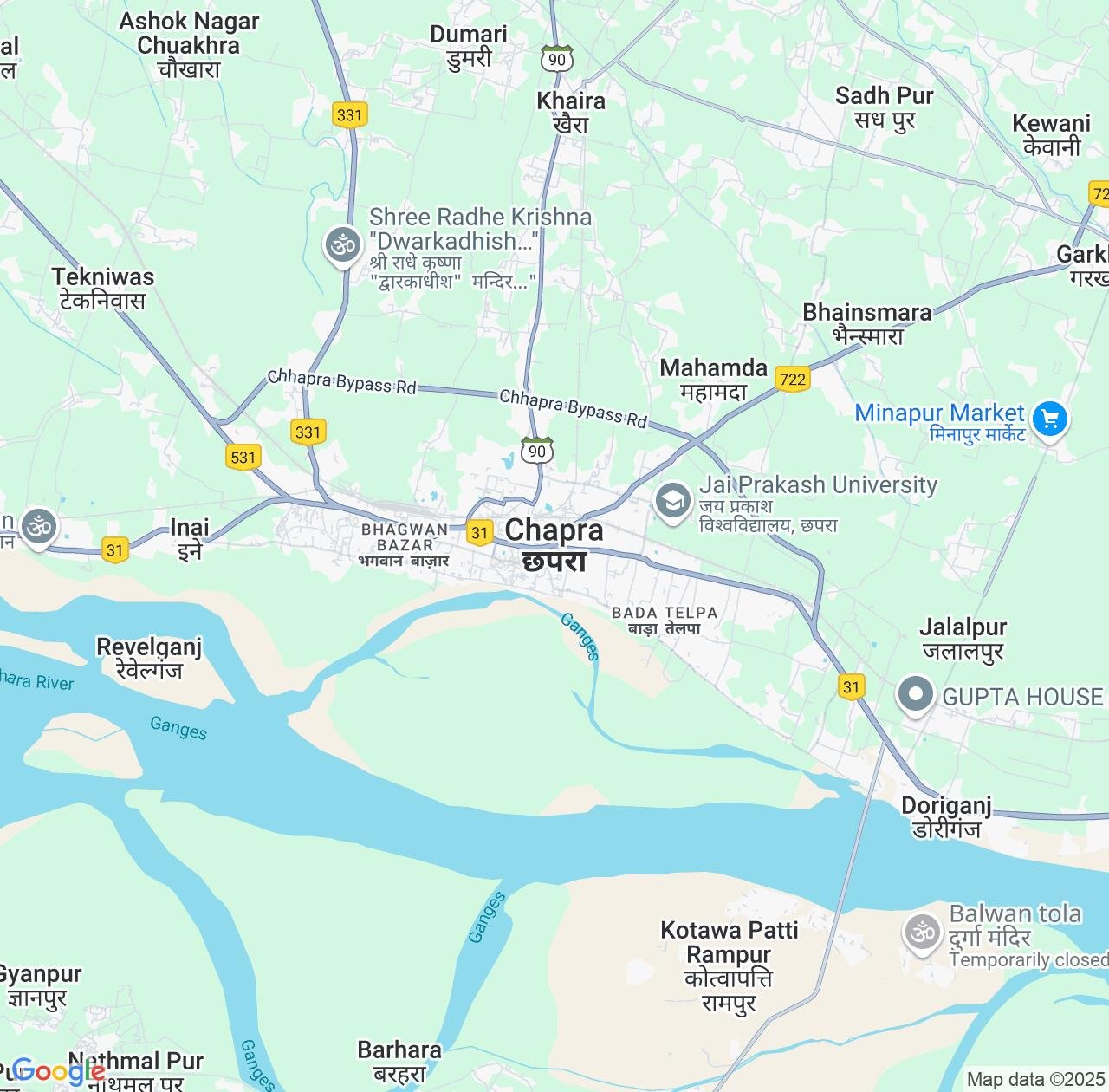 Map image for Intellectual Property Lawyers in Chapra and Bihar IP firms at coordinates  ; .