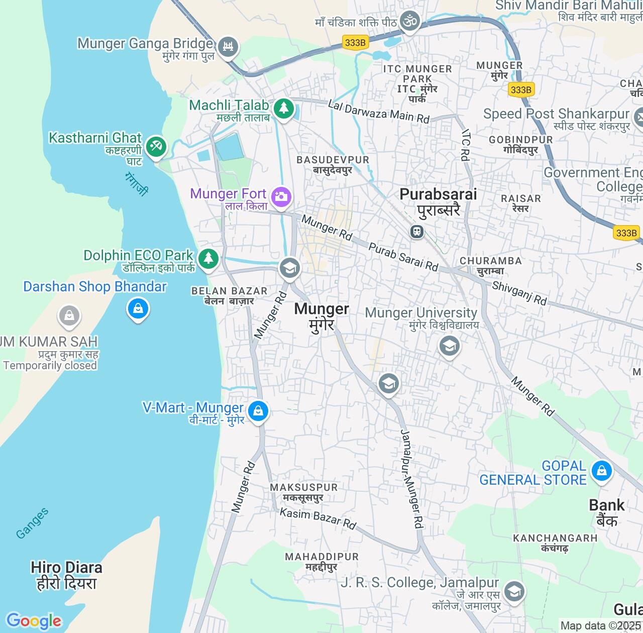 Map image for Intellectual Property Lawyers in Munger and Bihar IP firms at coordinates  ; .