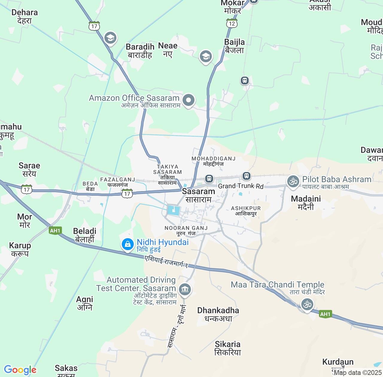 Map image for Intellectual Property Lawyers in Sasaram and Bihar IP firms at coordinates  ; .