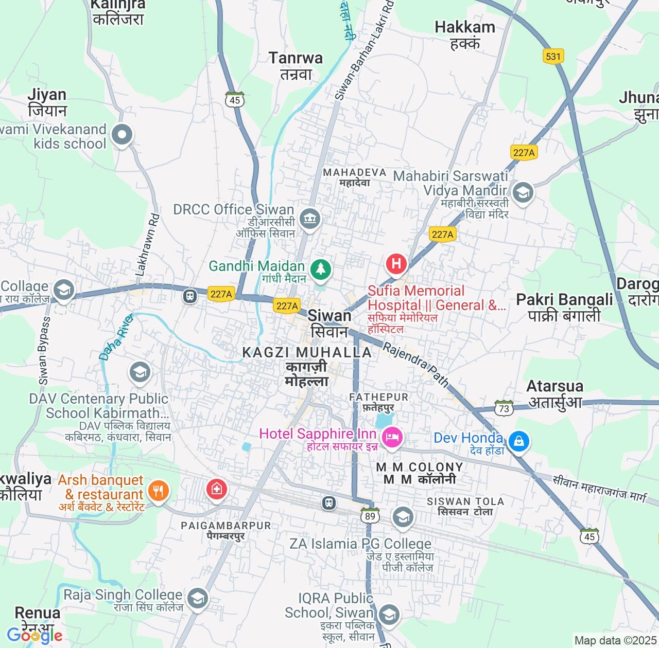Map image for Intellectual Property Lawyers in Siwan and Bihar IP firms at coordinates  ; .