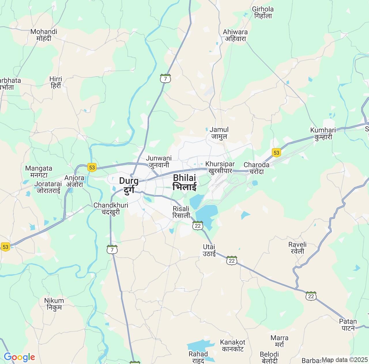 Map image for Intellectual Property Lawyers in Bhilai and Chhattisgarh IP firms at coordinates  ; .