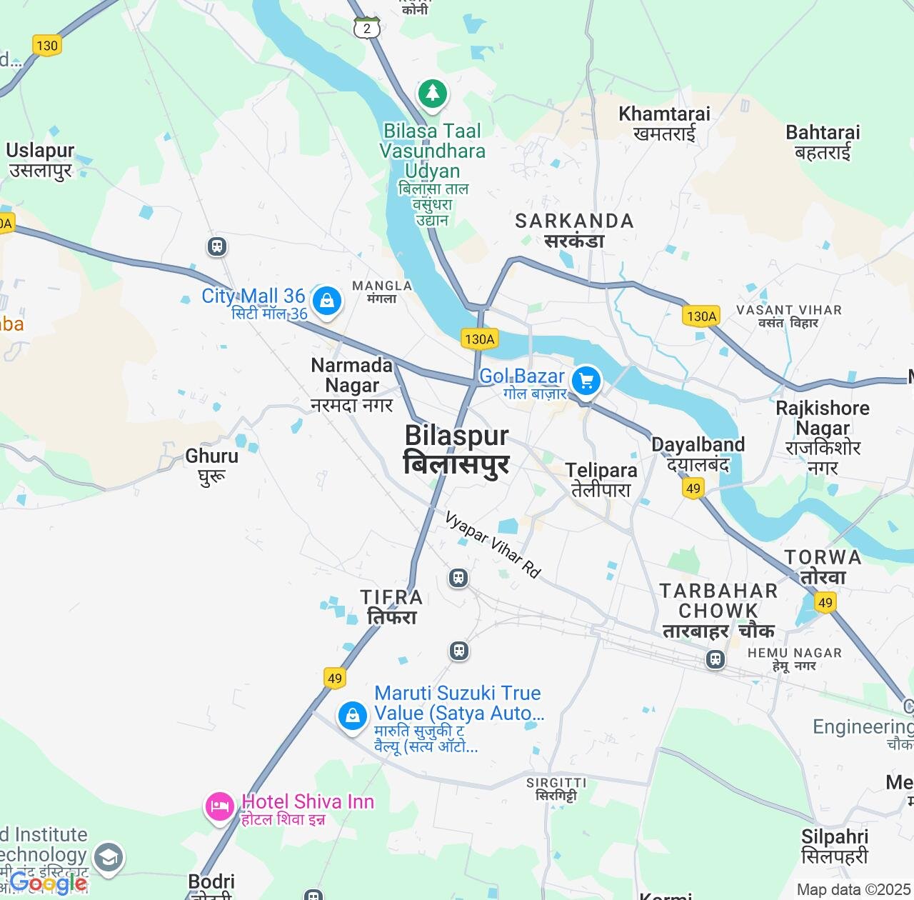 Map image for Intellectual Property Lawyers in Bilaspur and Chhattisgarh IP firms at coordinates  ; .