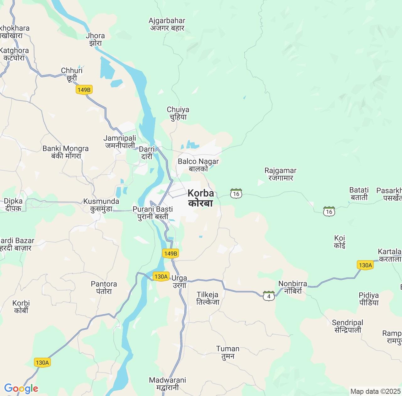 Map image for Intellectual Property Lawyers in Korba and Chhattisgarh IP firms at coordinates  ; .