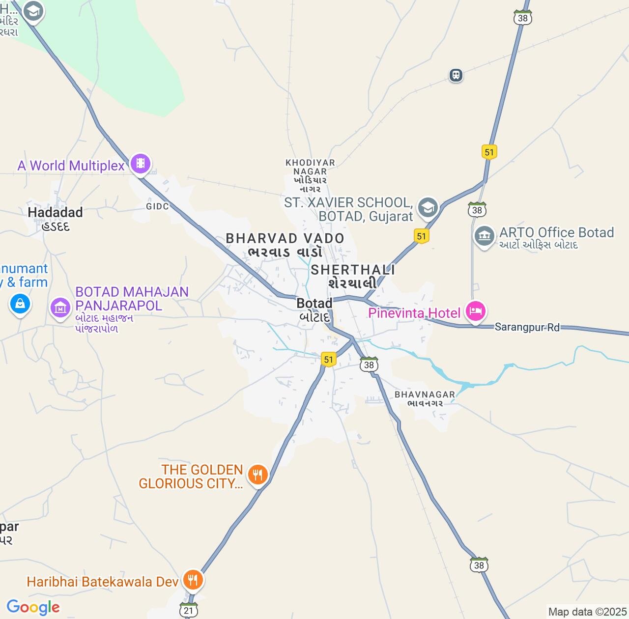 Map image for Intellectual Property Lawyers in Botad and Gujarat IP firms at coordinates  ; .