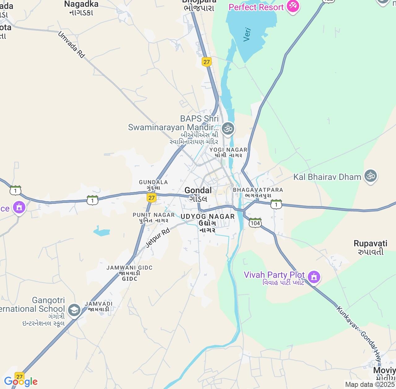 Map image for Intellectual Property Lawyers in Gondal and Gujarat IP firms at coordinates  ; .