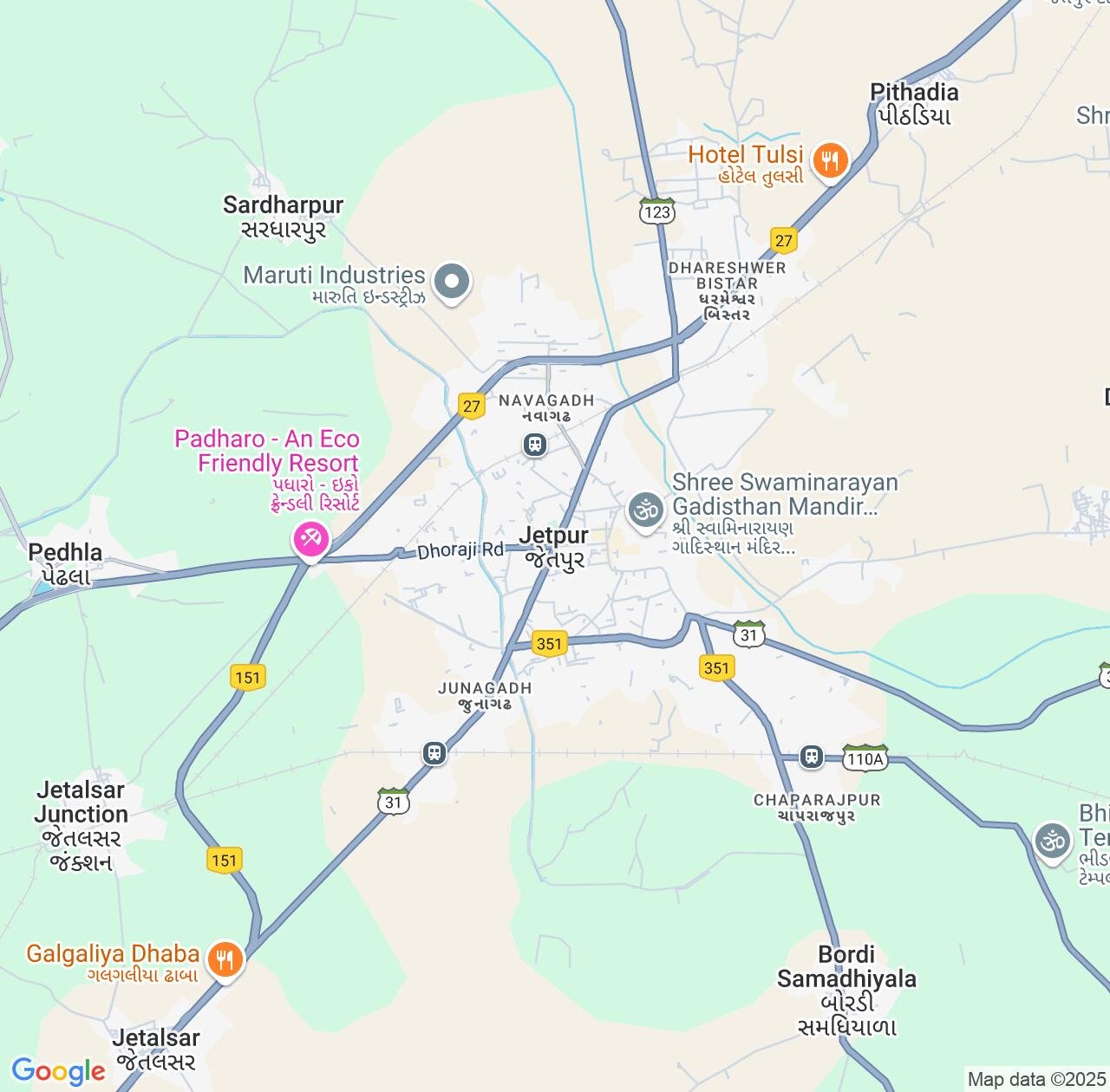 Map image for Intellectual Property Lawyers in Jetpur and Gujarat IP firms at coordinates  ; .