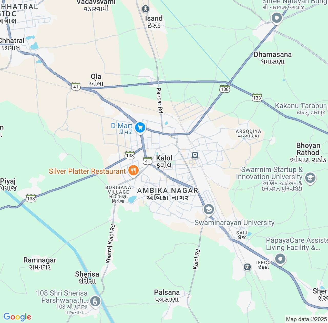 Map image for Intellectual Property Lawyers in Kalol and Gujarat IP firms at coordinates  ; .