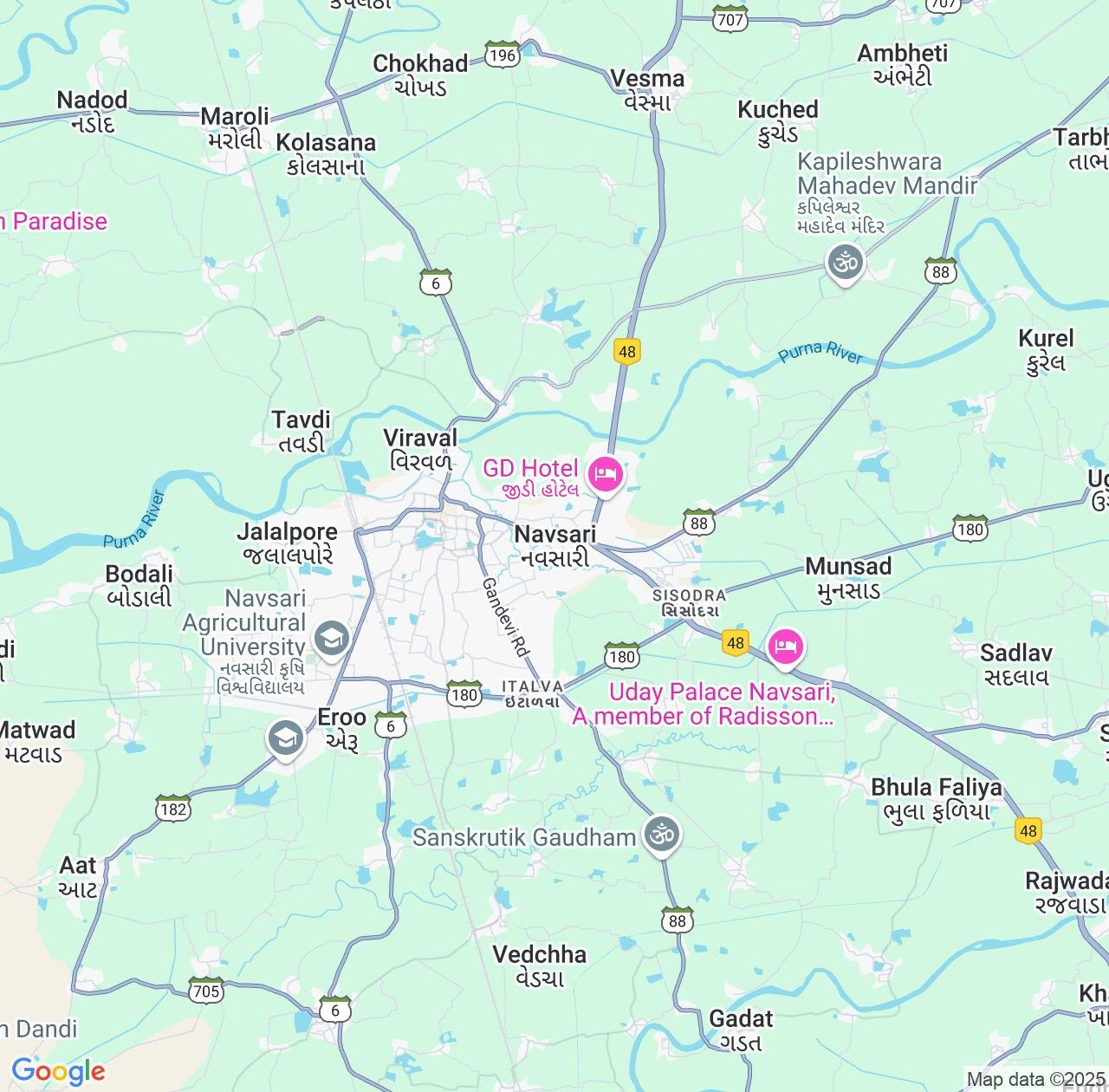 Map image for Intellectual Property Lawyers in Navsari and Gujarat IP firms at coordinates  ; .
