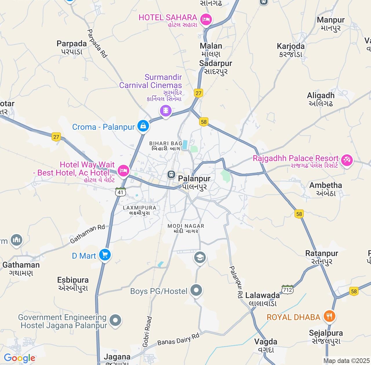 Map image for Intellectual Property Lawyers in Palanpur and Gujarat IP firms at coordinates  ; .