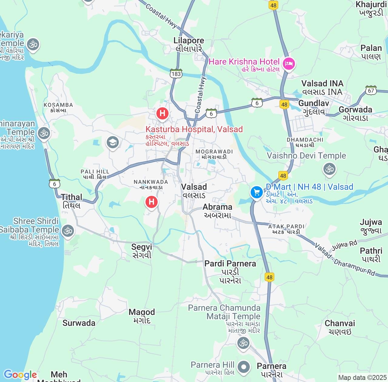 Map image for Intellectual Property Lawyers in Valsad and Gujarat IP firms at coordinates  ; .