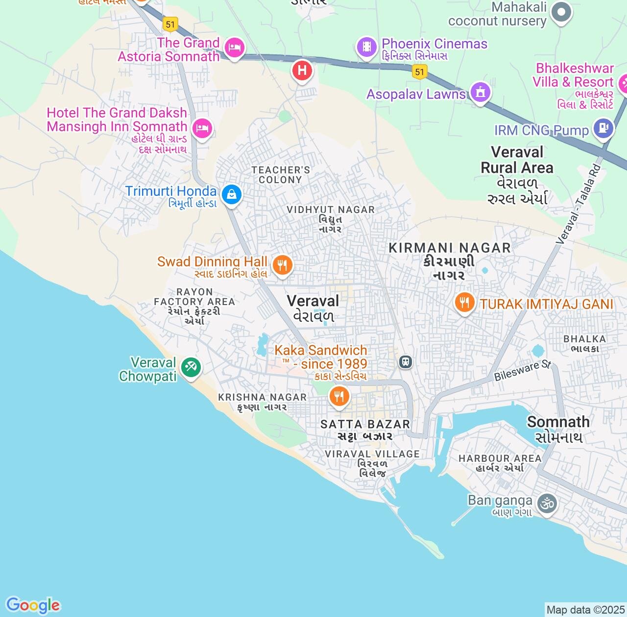 Map image for Intellectual Property Lawyers in Veraval and Gujarat IP firms at coordinates  ; .
