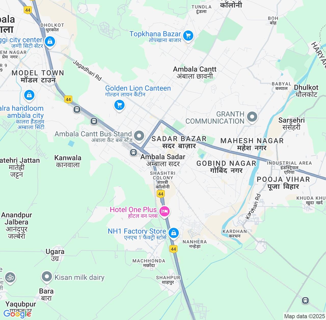 Map image for Intellectual Property Lawyers in Ambala Sadar and Haryana IP firms at coordinates  ; .
