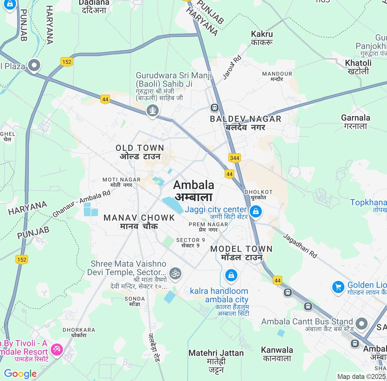 Map image for Intellectual Property Lawyers in Ambala and Haryana IP firms at coordinates  ; .
