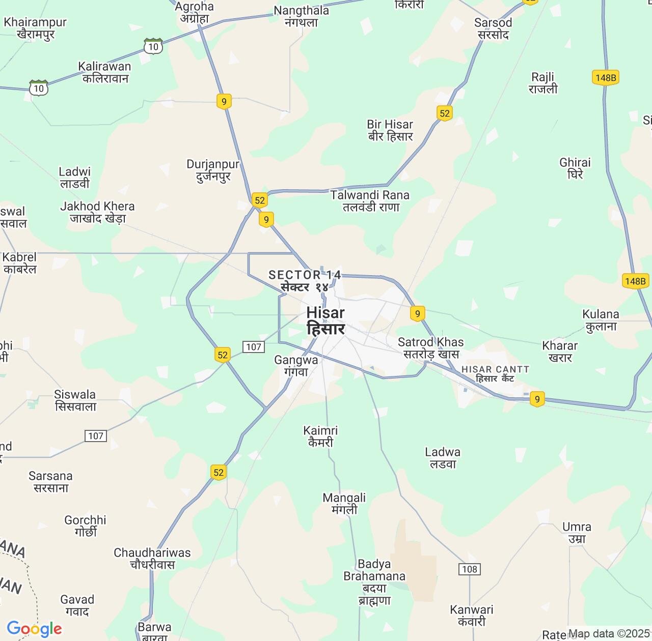 Map image for Intellectual Property Lawyers in Hisar and Haryana IP firms at coordinates  ; .