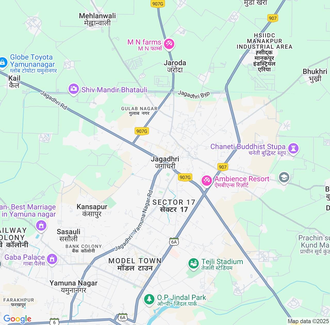 Map image for Intellectual Property Lawyers in Jagadhri and Haryana IP firms at coordinates  ; .