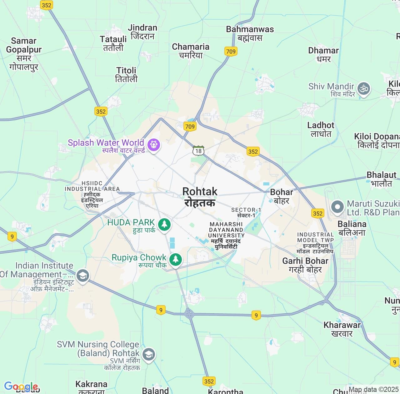 Map image for Intellectual Property Lawyers in Rohtak and Haryana IP firms at coordinates  ; .
