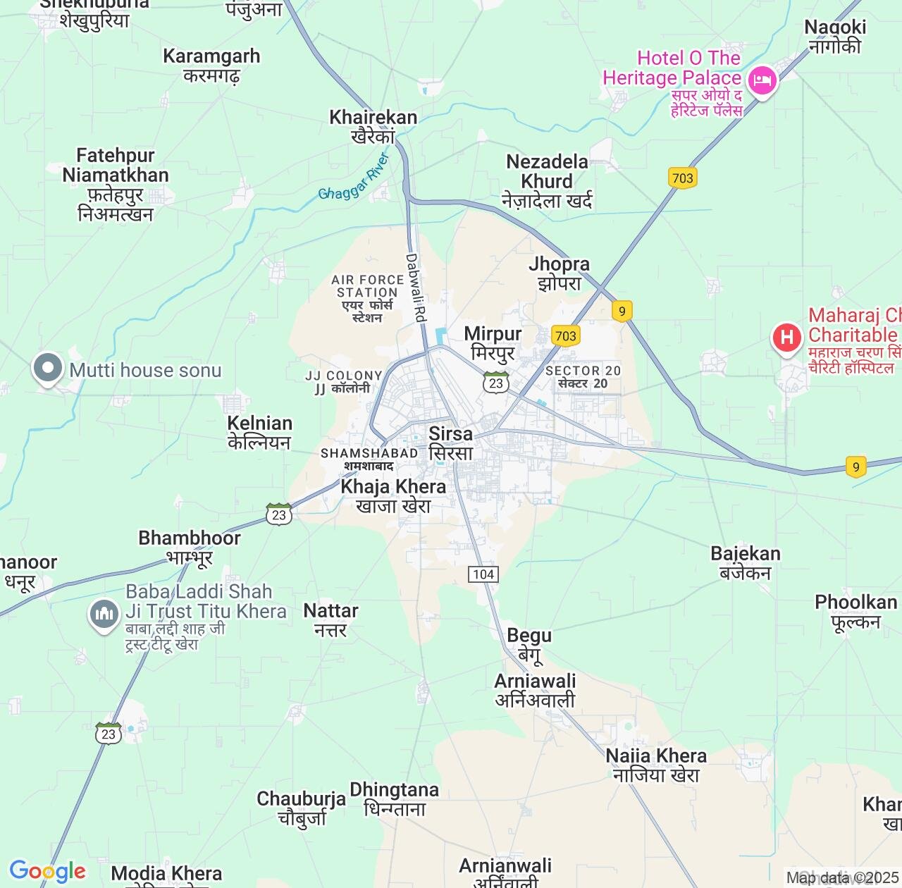 Map image for Intellectual Property Lawyers in Sirsa and Haryana IP firms at coordinates  ; .