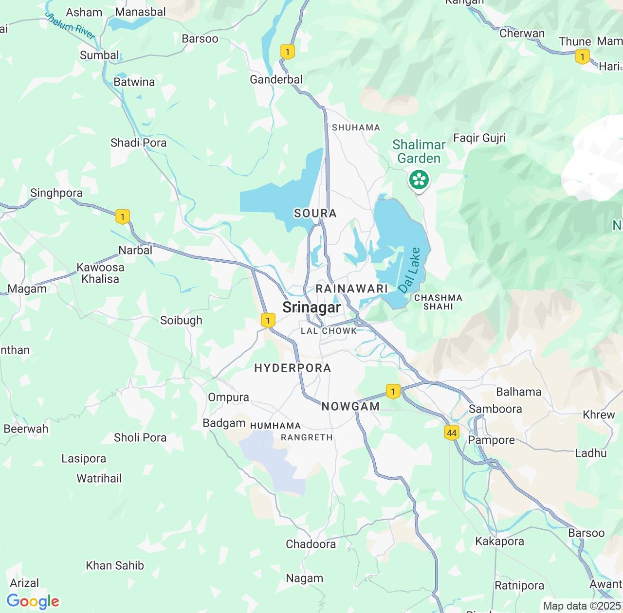 Map image for Intellectual Property Lawyers in Srinagar and Jammu and Kashmir IP firms at coordinates  ; .