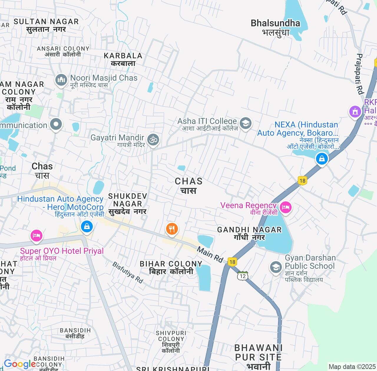 Map image for Intellectual Property Lawyers in Chas and Jharkhand IP firms at coordinates  ; .