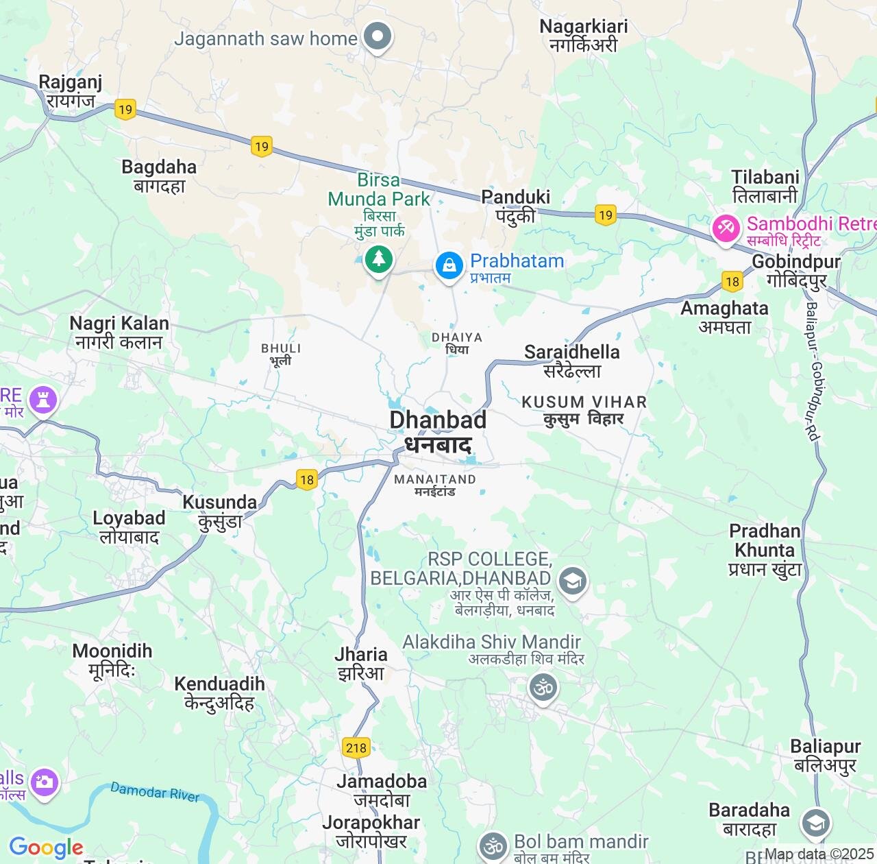 Map image for Intellectual Property Lawyers in Dhanbad and Jharkhand IP firms at coordinates  ; .