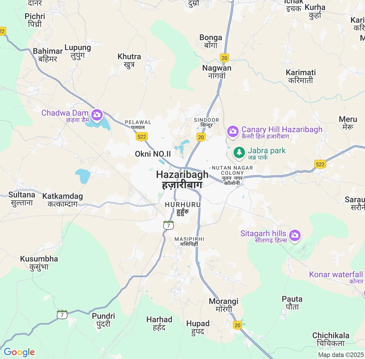 Map image for Intellectual Property Lawyers in Hazaribagh and Jharkhand IP firms at coordinates  ; .