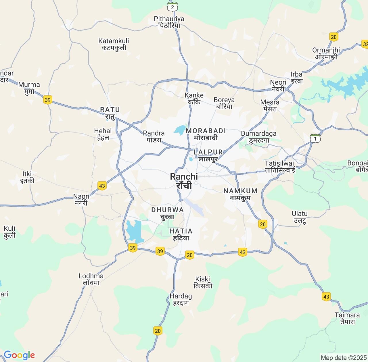 Map image for Intellectual Property Lawyers in Ranchi and Jharkhand IP firms at coordinates  ; .
