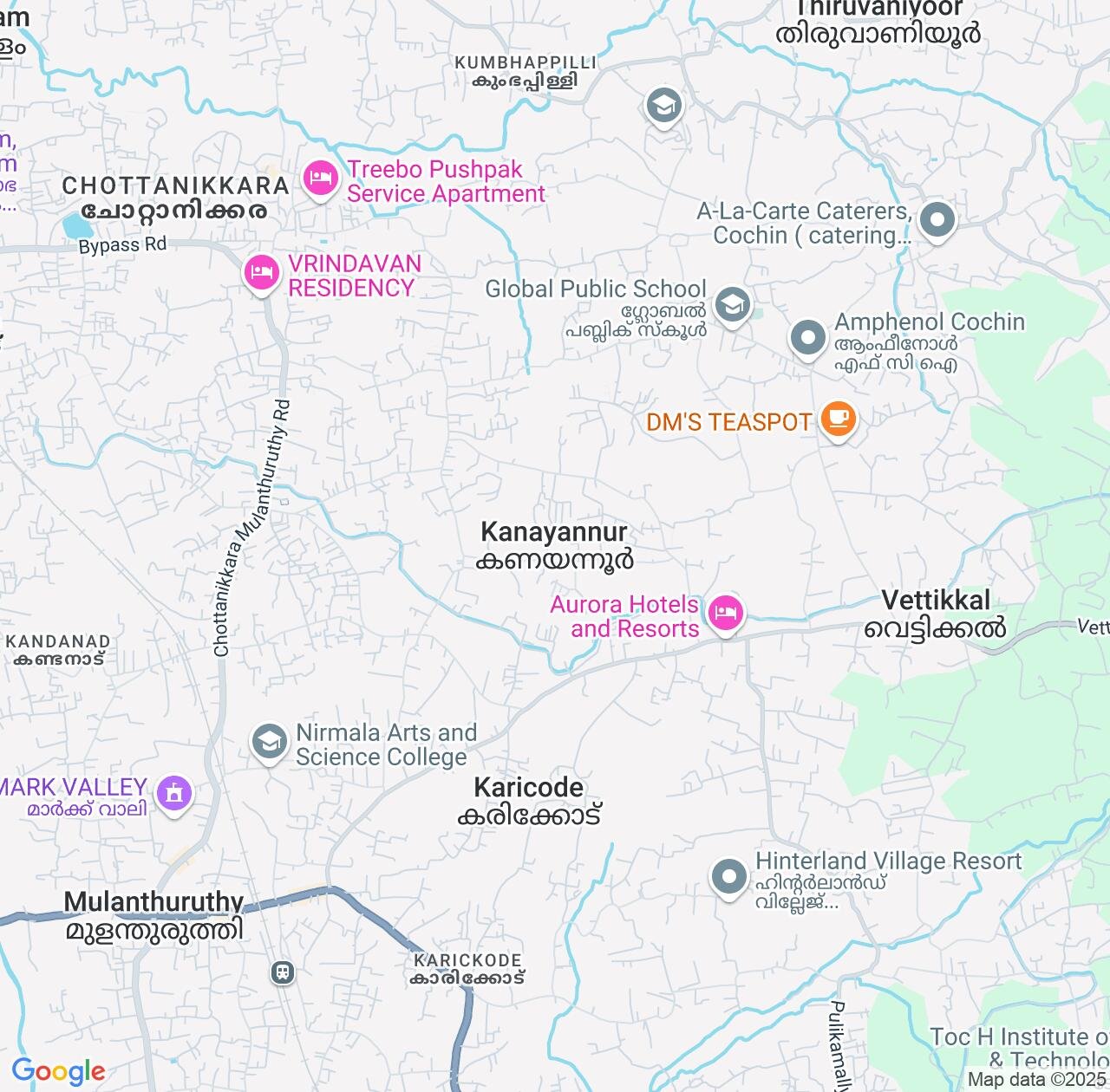Map image for Intellectual Property Lawyers in Kanayannur and Kerala IP firms at coordinates  ; .