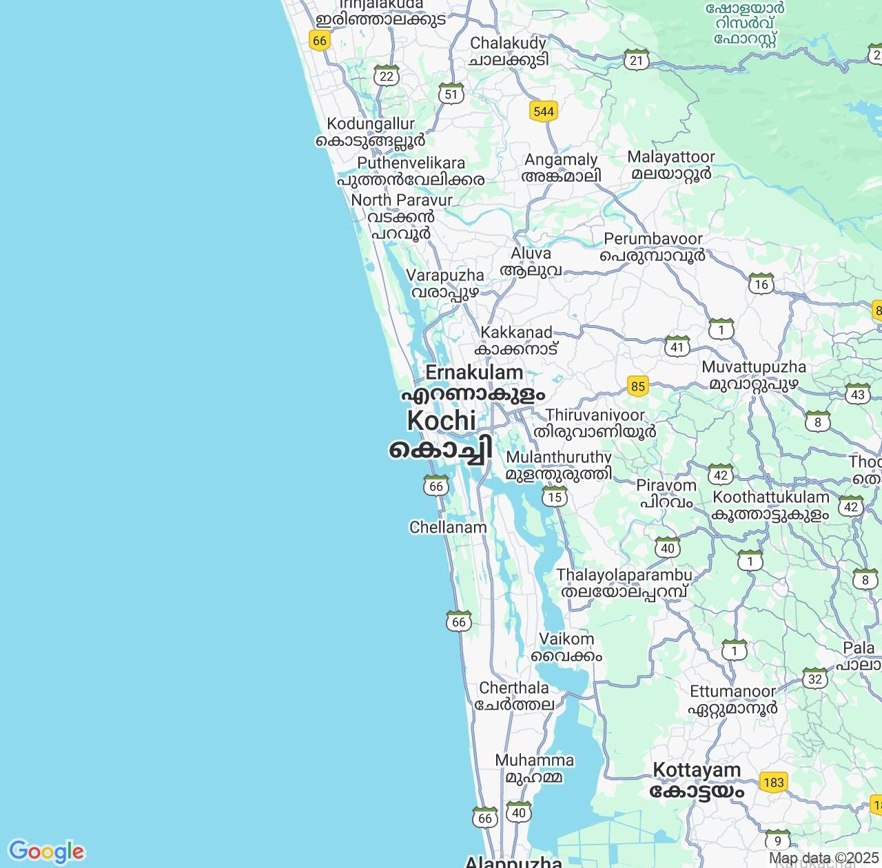 Map image for Intellectual Property Lawyers in Kochi and Kerala IP firms at coordinates  ; .