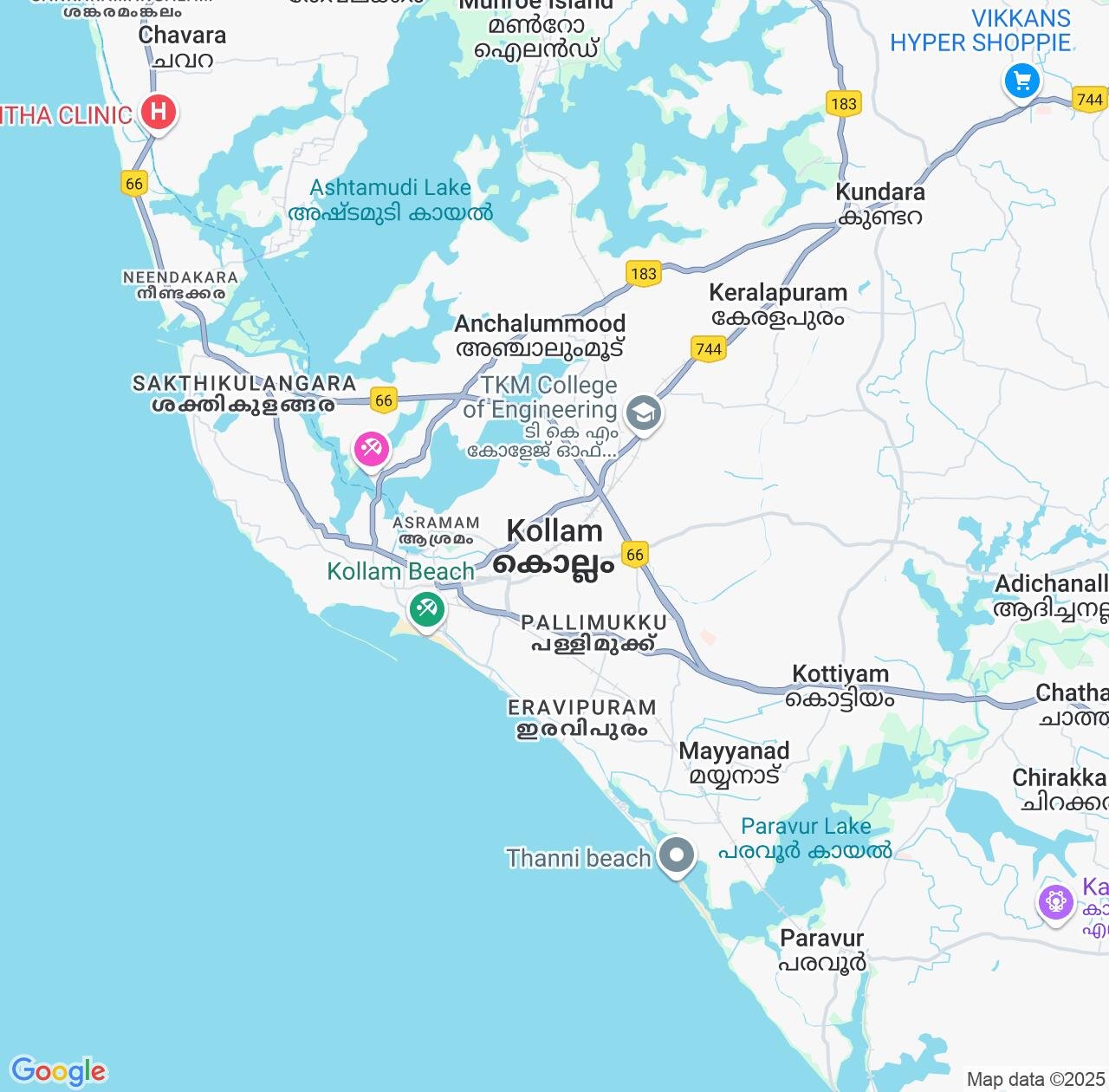 Map image for Intellectual Property Lawyers in Kollam and Kerala IP firms at coordinates  ; .