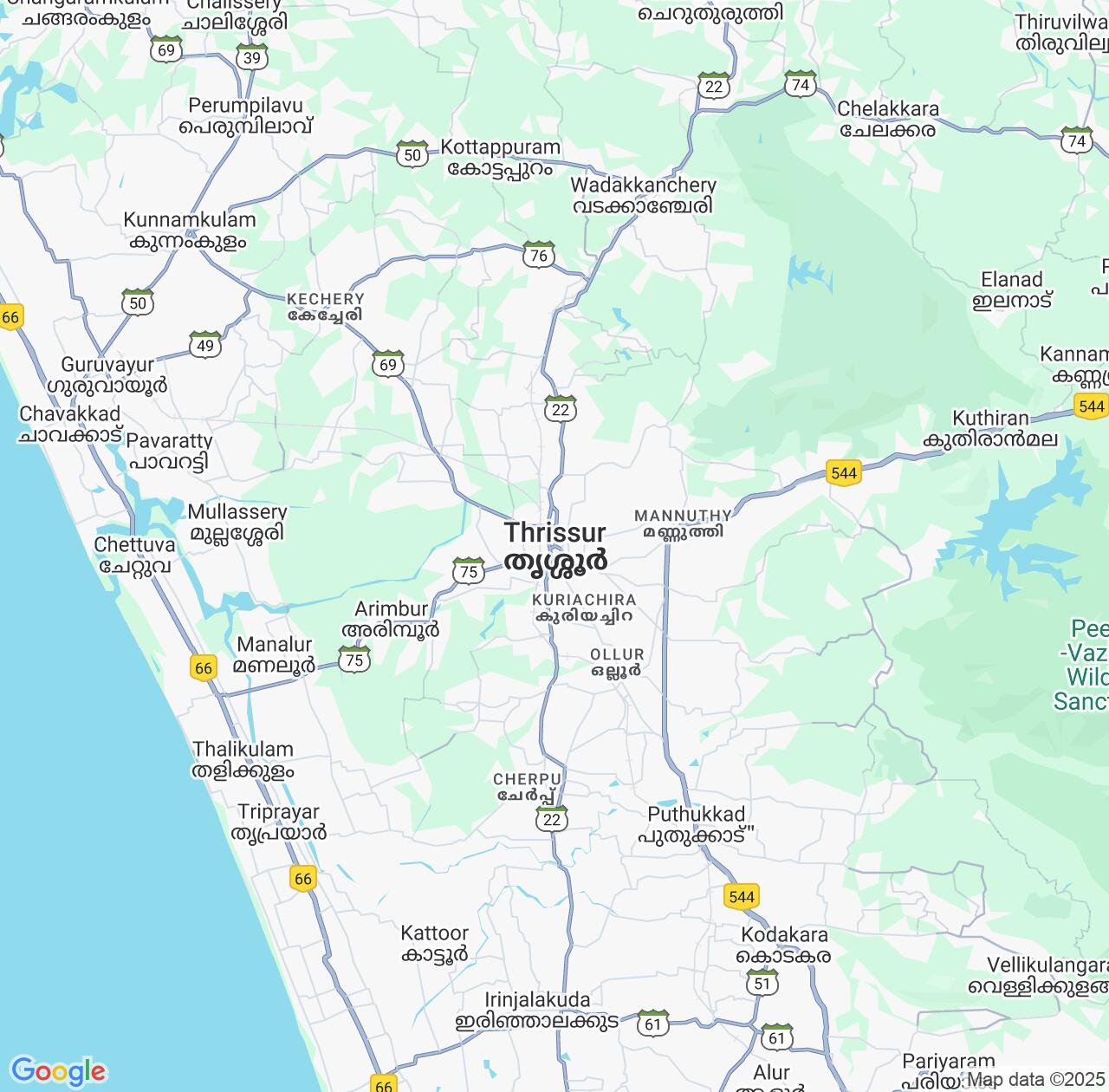 Map image for Intellectual Property Lawyers in Thrissur and Kerala IP firms at coordinates  ; .