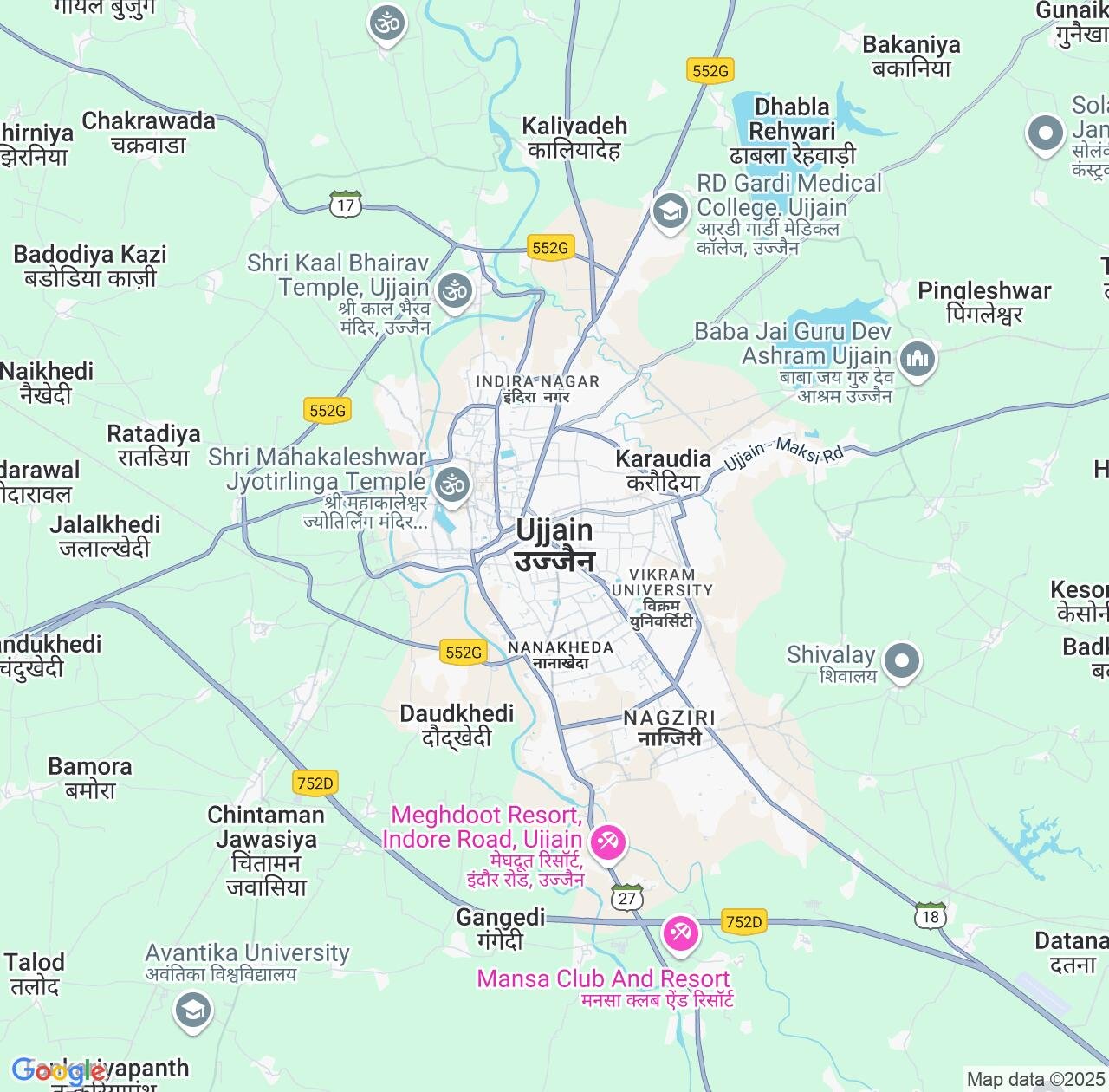 Map image for Intellectual Property Lawyers in Ujjain and Madhya Pradesh IP firms at coordinates  ; .