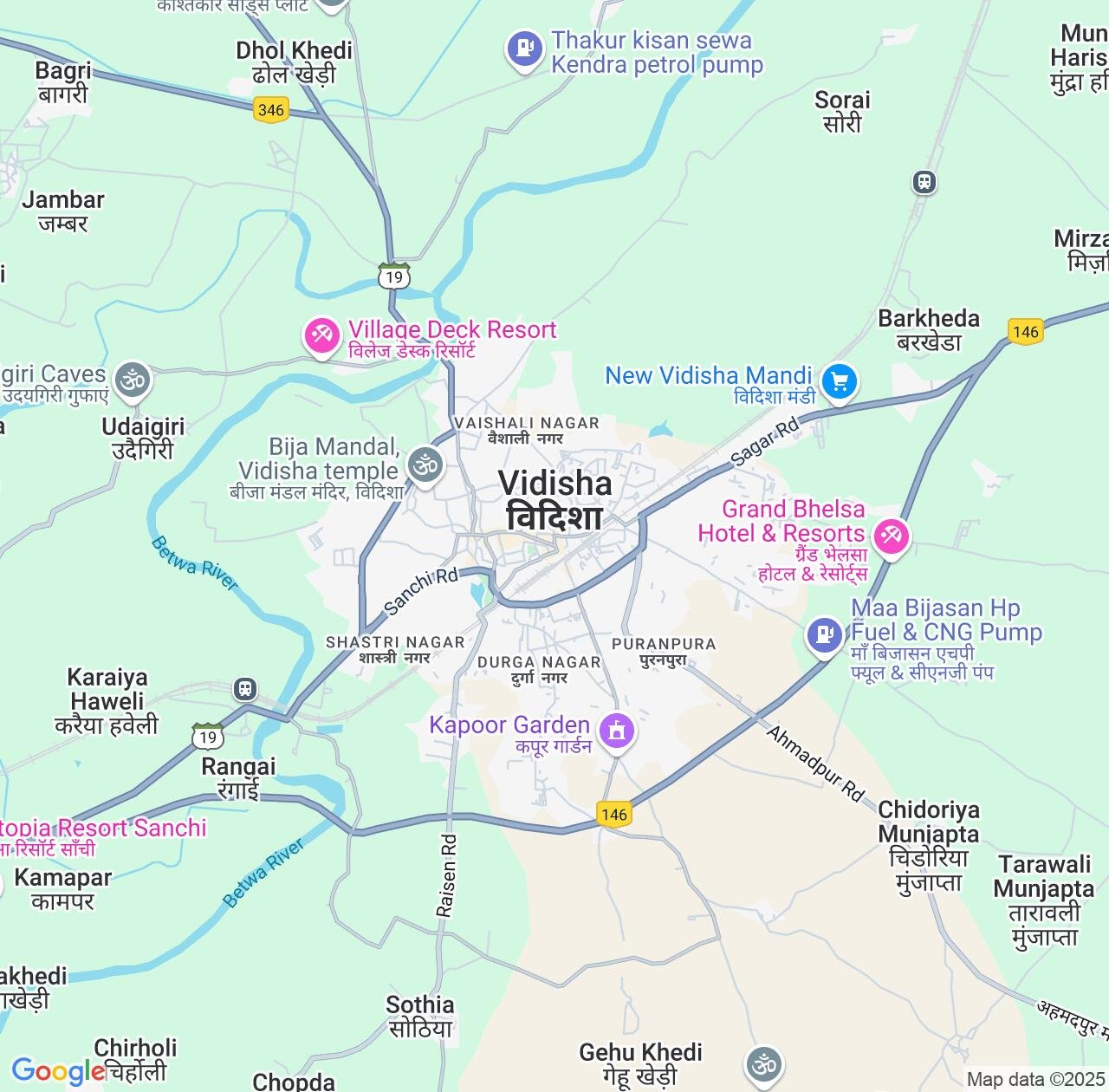 Map image for Intellectual Property Lawyers in Vidisha and Madhya Pradesh IP firms at coordinates  ; .