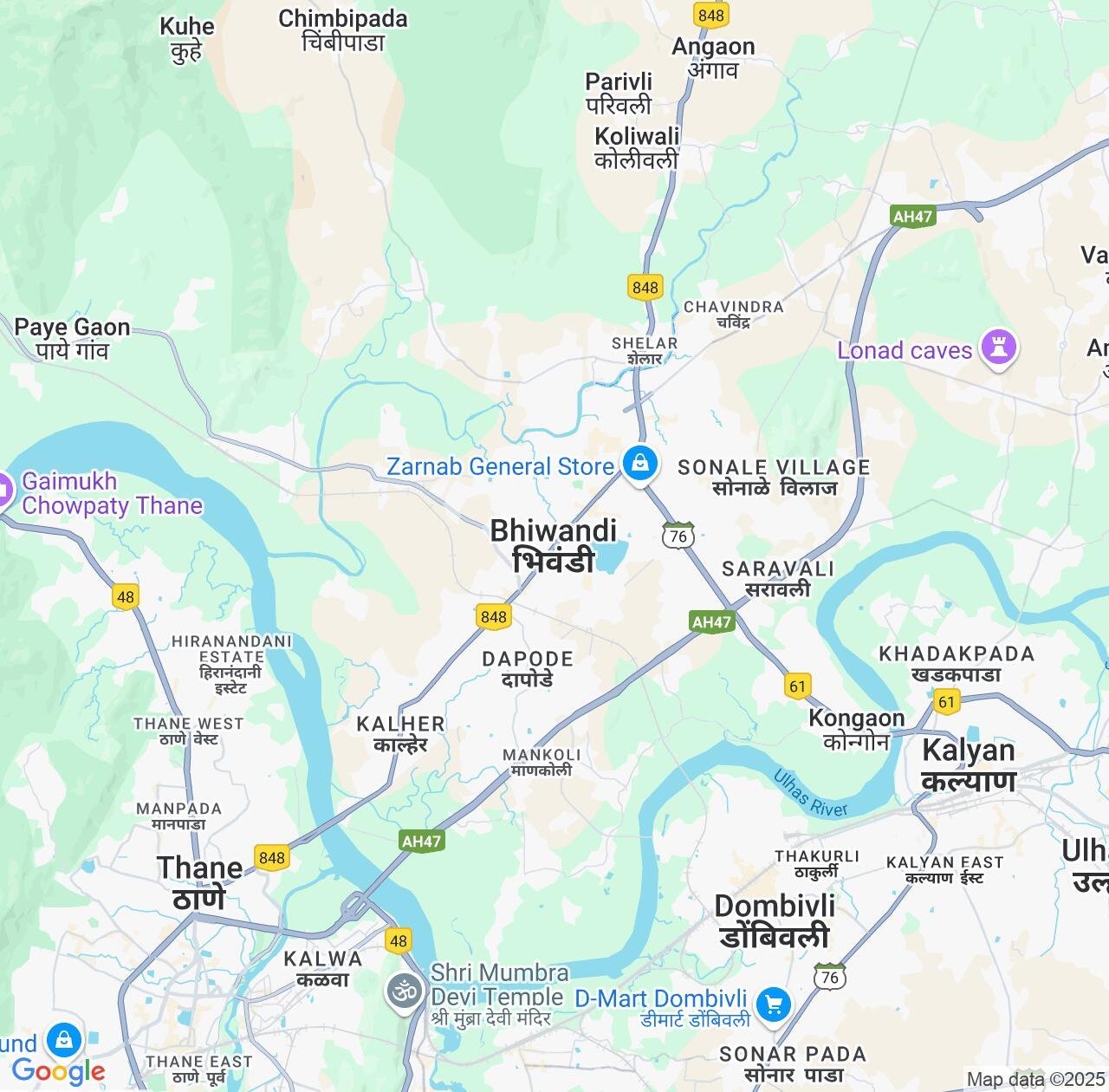 Map image for Intellectual Property Lawyers in Bhiwandi and Maharashtra IP firms at coordinates  ; .