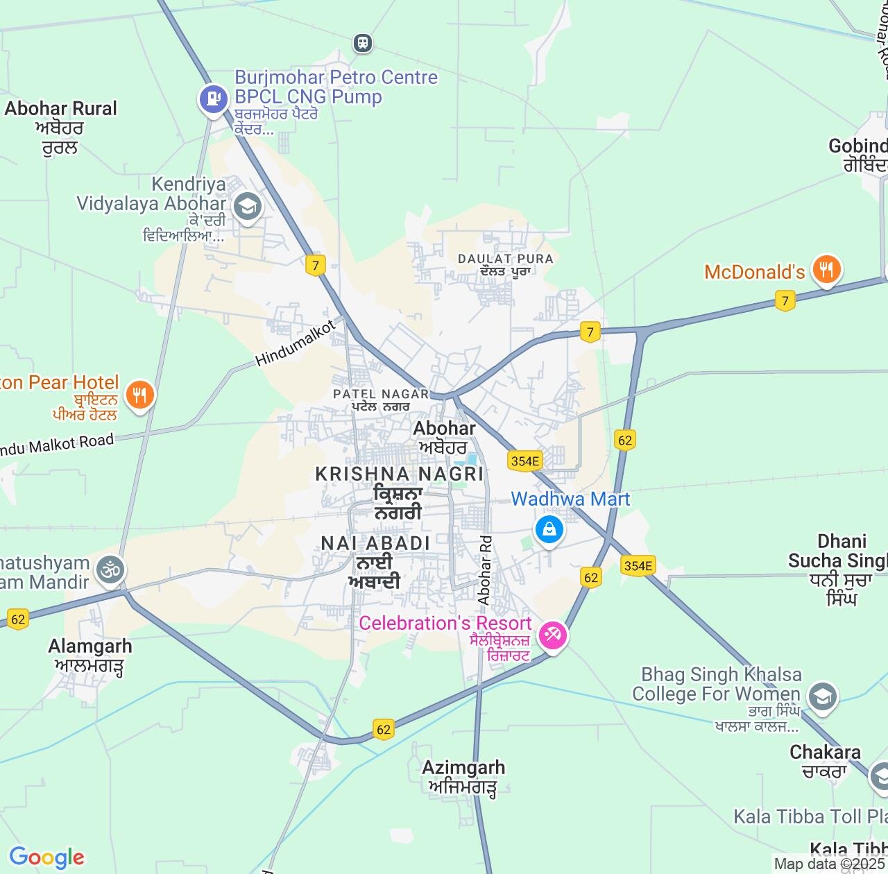 Map image for Intellectual Property Lawyers in Abohar and Punjab IP firms at coordinates  ; .