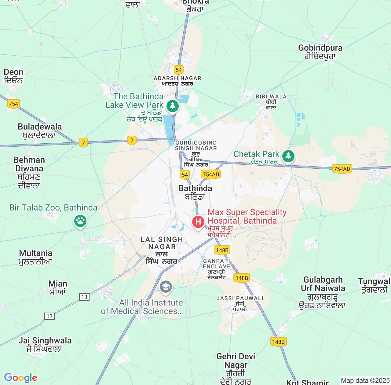 Map image for Intellectual Property Lawyers in Bathinda and Punjab IP firms at coordinates  ; .