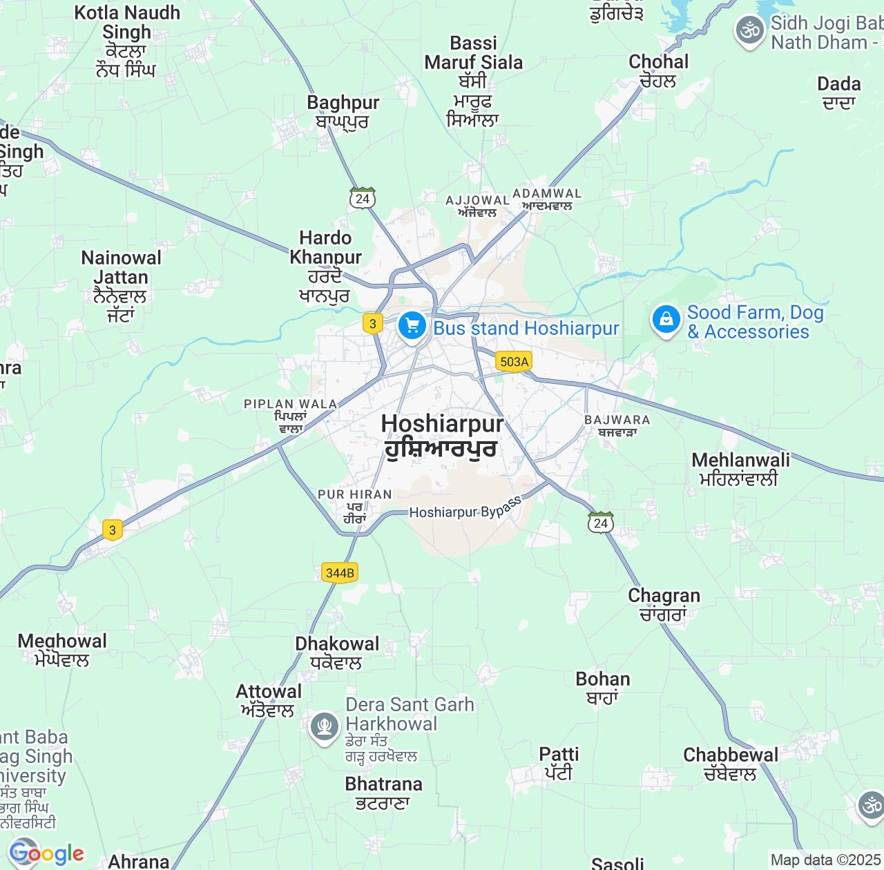 Map image for Intellectual Property Lawyers in Hoshiarpur and Punjab IP firms at coordinates  ; .