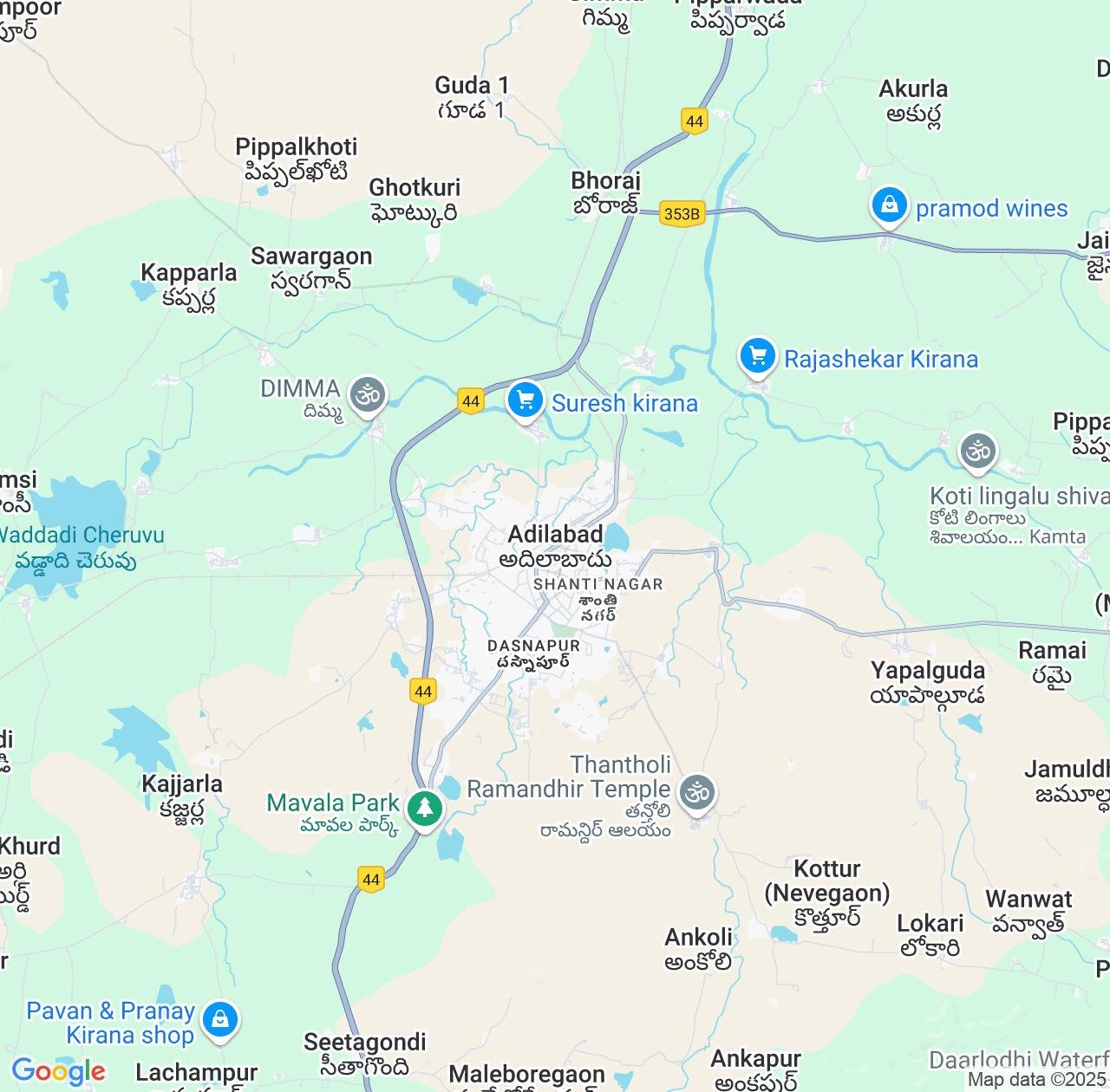 Map image for Intellectual Property Lawyers in Adilabad and Telangana IP firms at coordinates  ; .