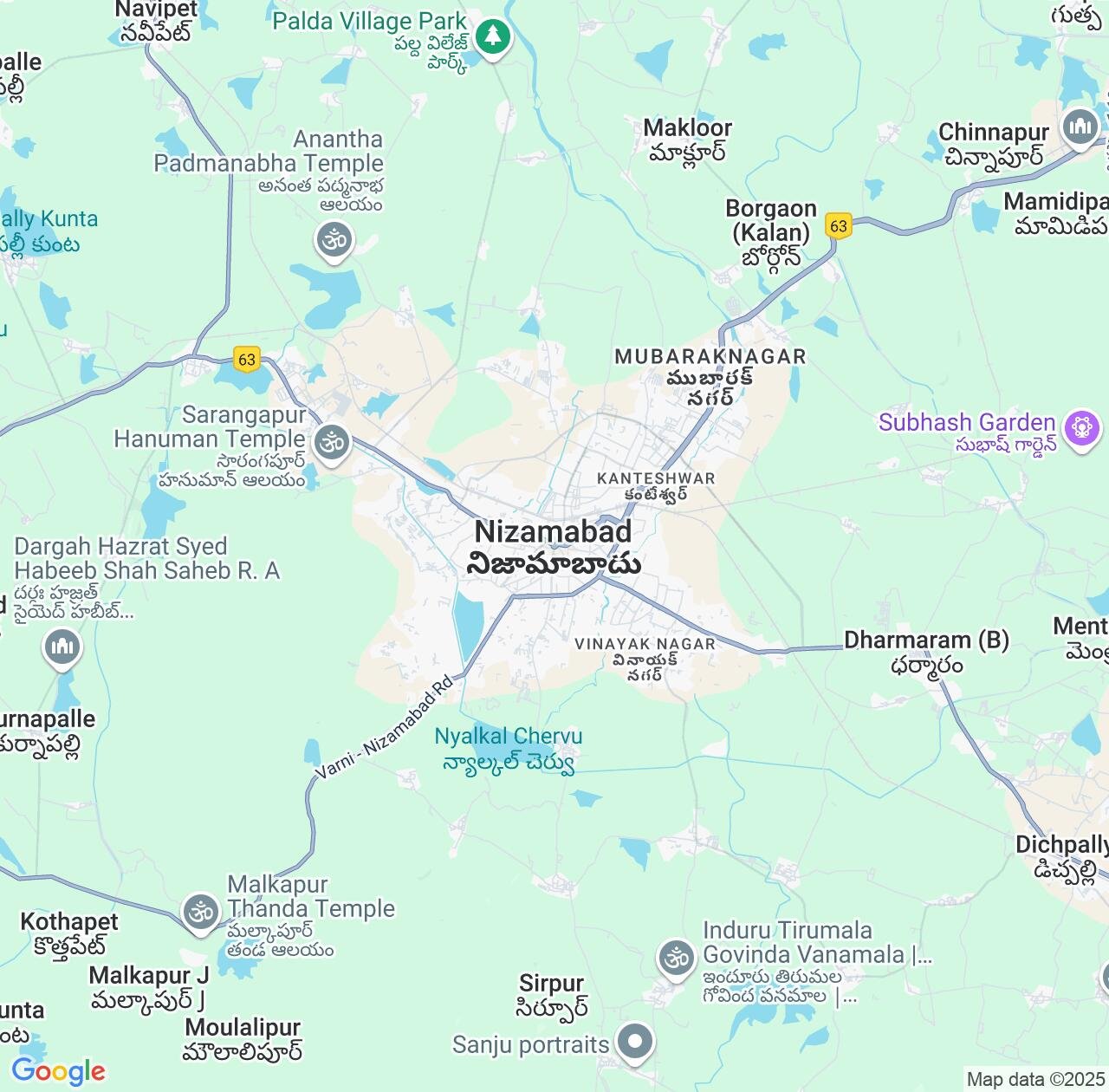 Map image for Intellectual Property Lawyers in Nizamabad and Telangana IP firms at coordinates  ; .