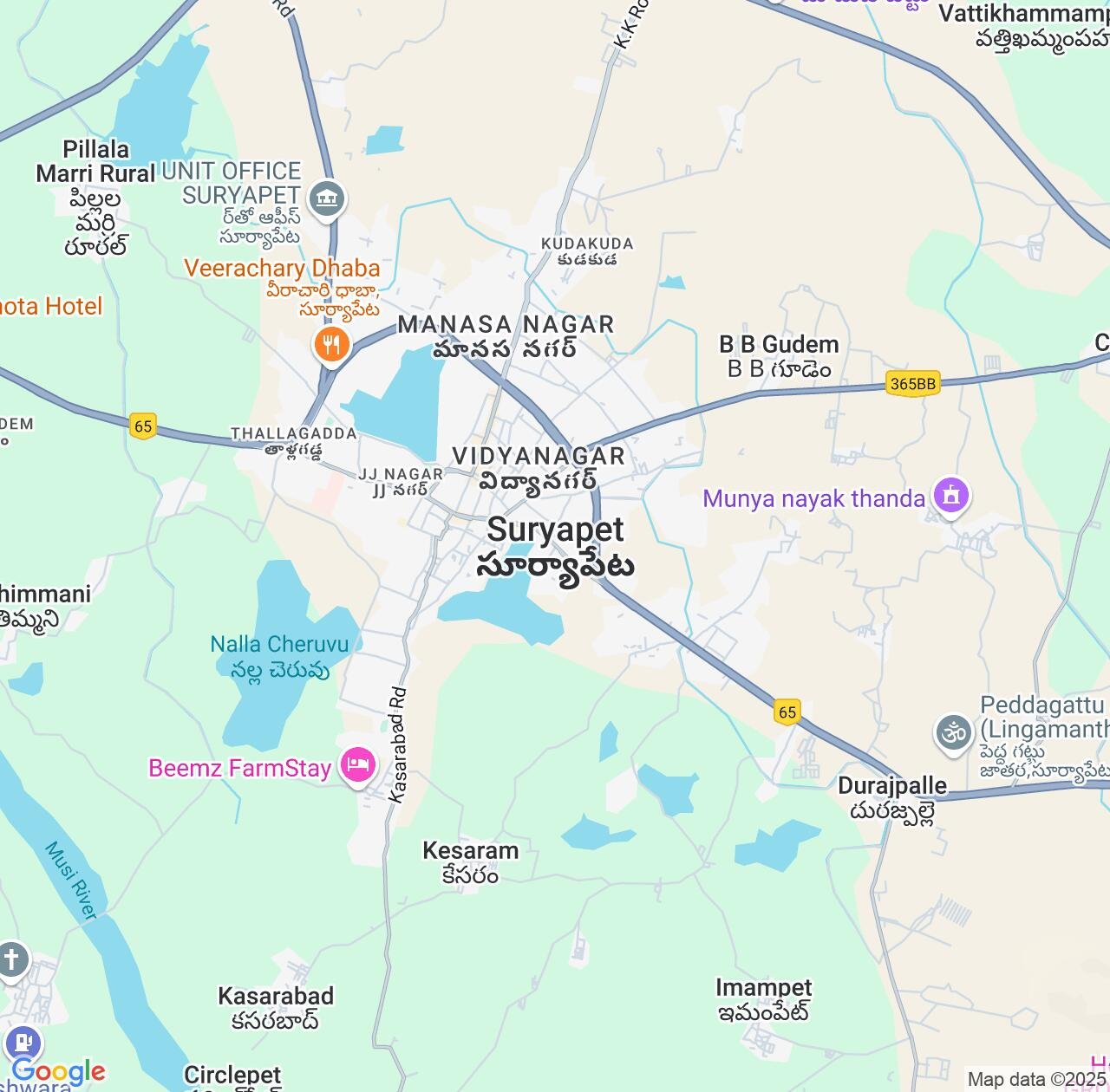 Map image for Intellectual Property Lawyers in Suriapet and Telangana IP firms at coordinates  ; .