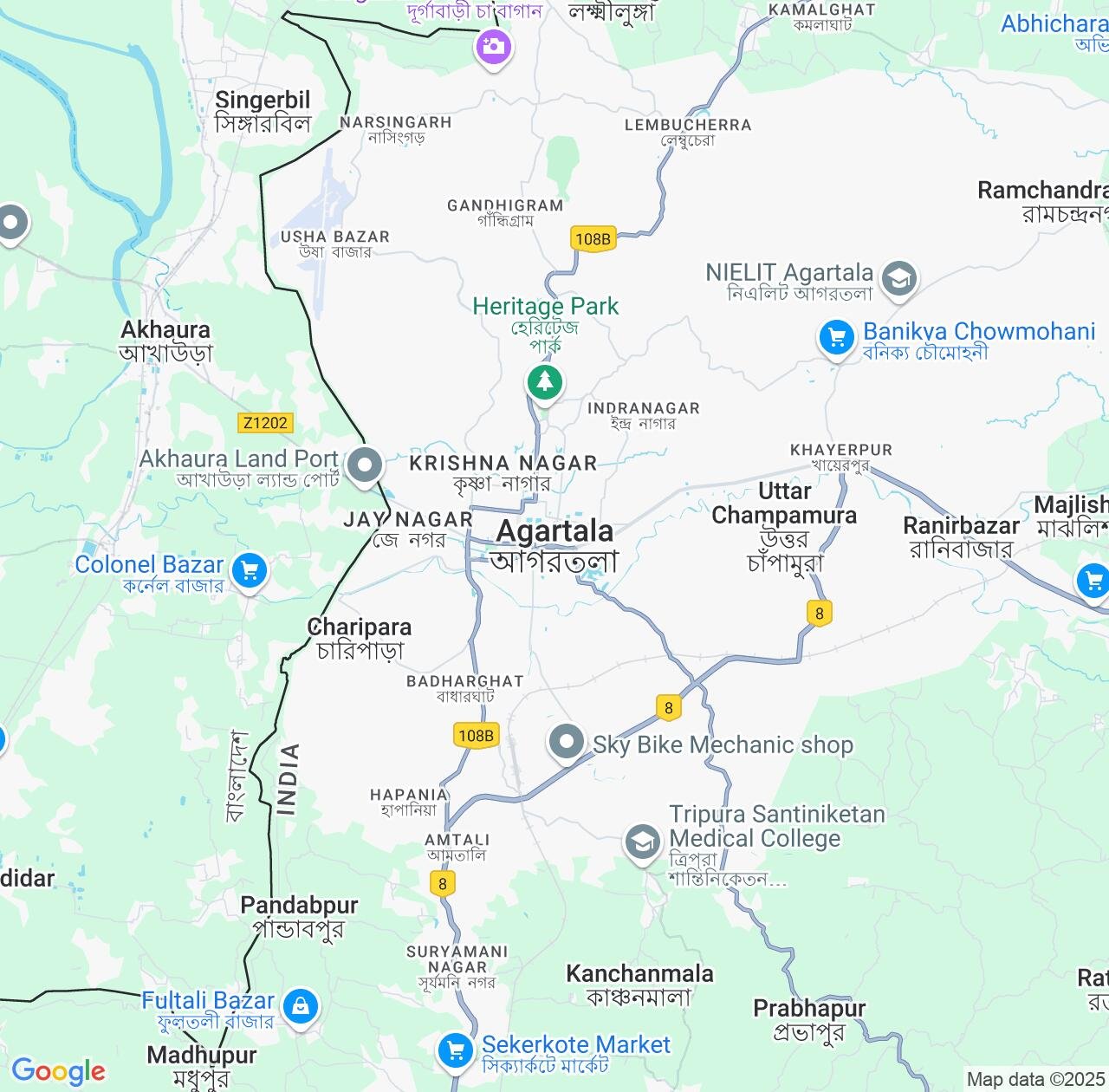 Map image for Intellectual Property Lawyers in Agartala and Tripura IP firms at coordinates  ; .
