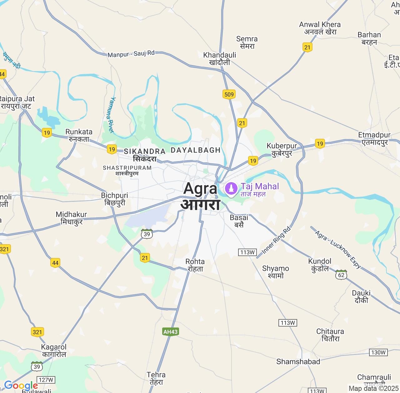 Map image for Intellectual Property Lawyers in Agra and Uttar Pradesh IP firms at coordinates  ; .