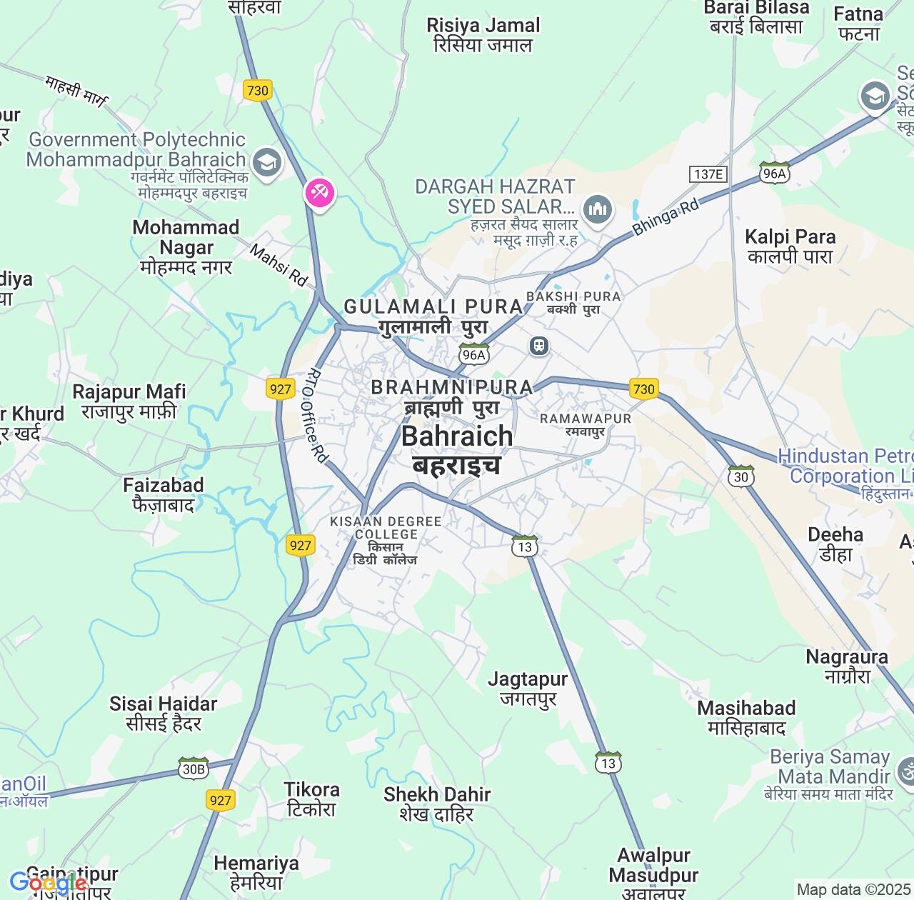 Map image for Intellectual Property Lawyers in Bahraigh and Uttar Pradesh IP firms at coordinates  ; .