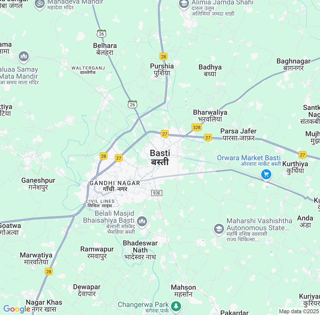 Map image for Intellectual Property Lawyers in Basti and Uttar Pradesh IP firms at coordinates  ; .