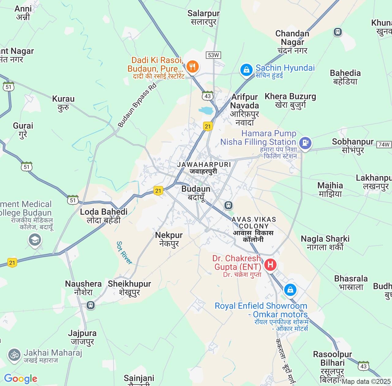 Map image for Intellectual Property Lawyers in Budaun and Uttar Pradesh IP firms at coordinates  ; .