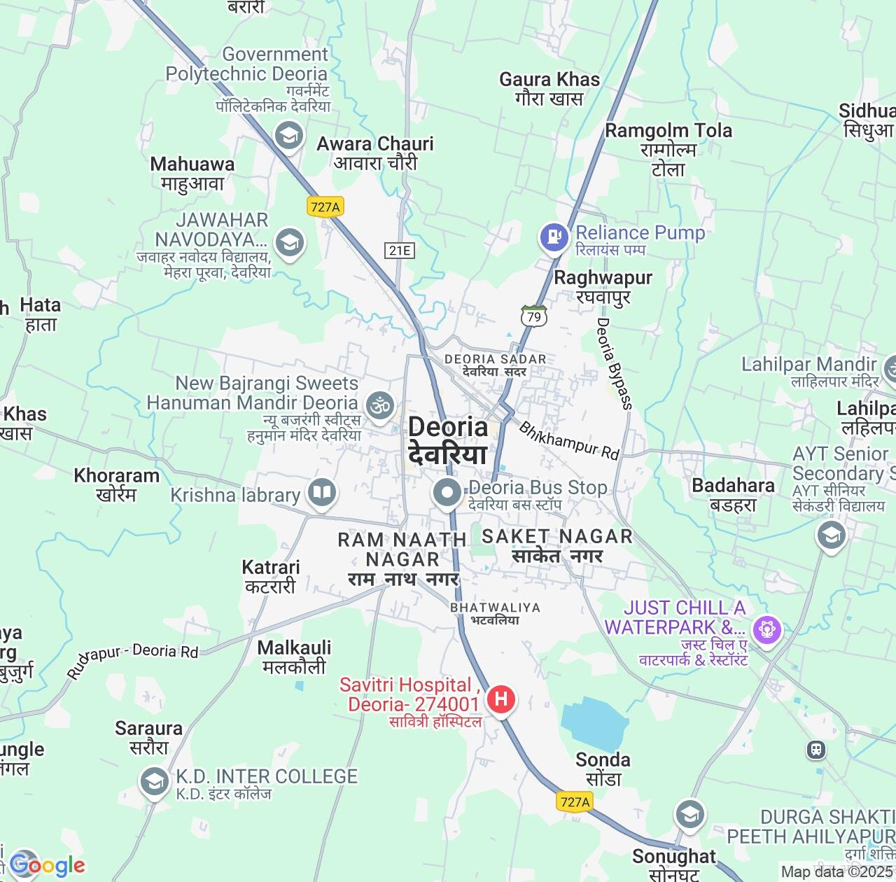 Map image for Intellectual Property Lawyers in Deoria and Uttar Pradesh IP firms at coordinates  ; .