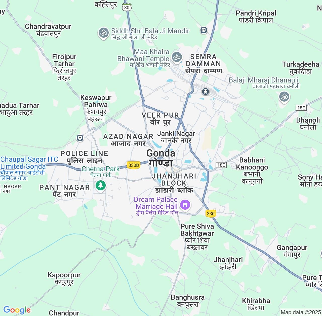Map image for Intellectual Property Lawyers in Gonda City and Uttar Pradesh IP firms at coordinates  ; .