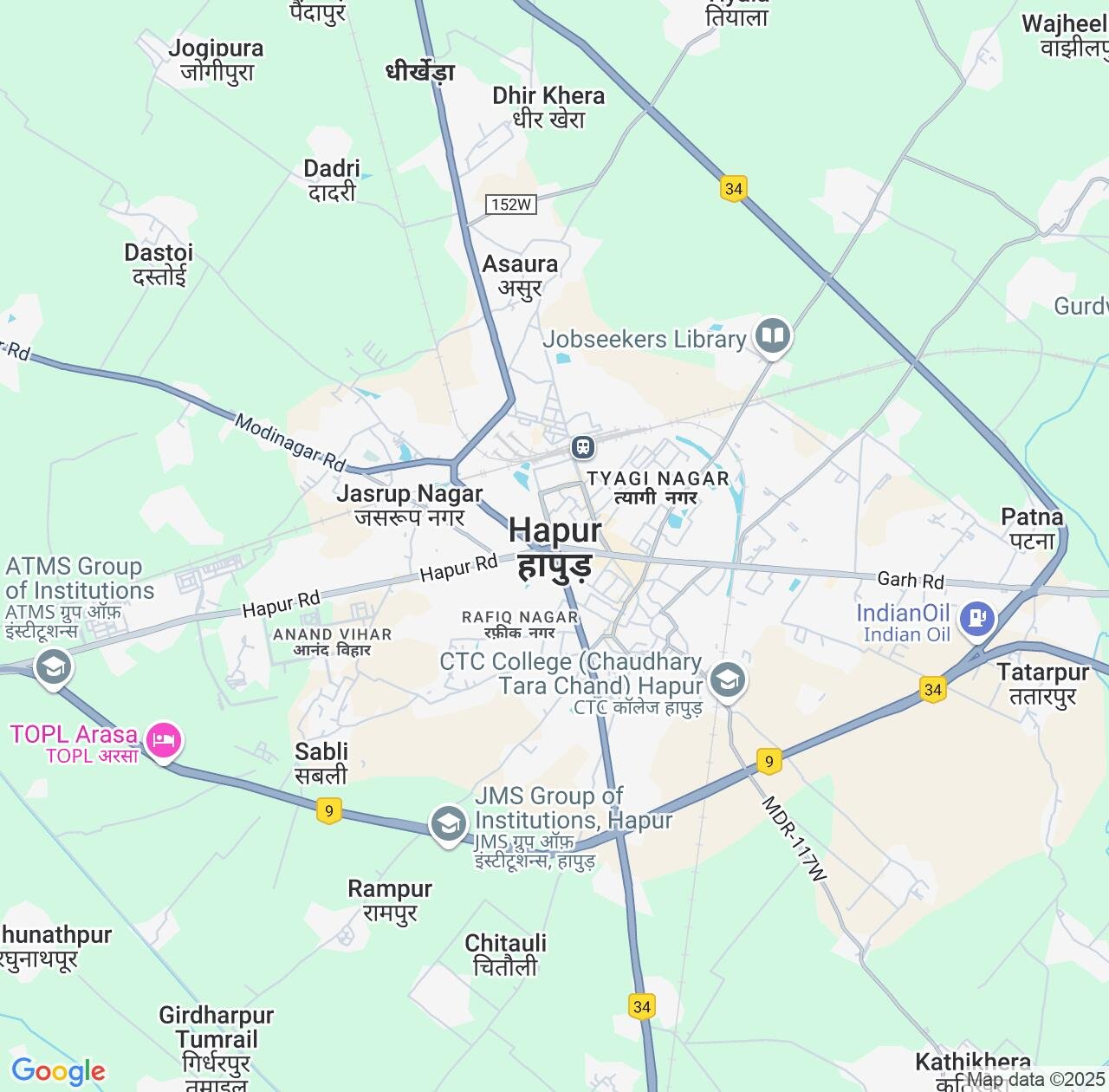 Map image for Intellectual Property Lawyers in Hapur and Uttar Pradesh IP firms at coordinates  ; .